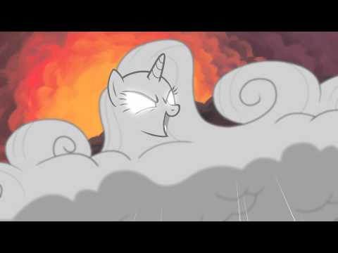 Youtube: Raincloud Rarity (evil laugh)