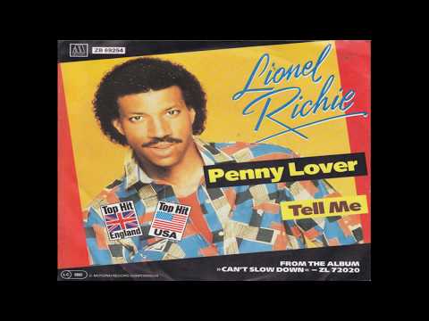 Youtube: Lionel Richie - Penny Lover (1984 Single Version) HQ