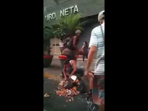 Youtube: People eating garbage in Venezuela Caracas