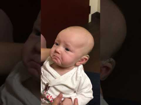 Youtube: My baby hears me for the first time and is almost moved to tears!