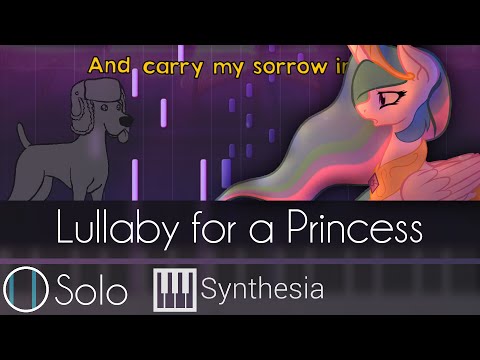 Youtube: Lullaby for a Princess - |SOLO PIANO TUTORIAL w/ LYRICS| - Ponyphonic -- Synthesia HD