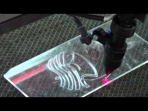 Youtube: laser cut acrylic fish, China laser machine