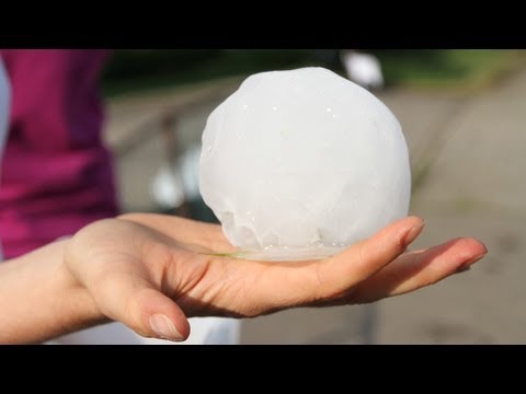 Youtube: Riesenhagel bei Hagelunwetter - 06.08.2013