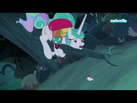 Youtube: Celestia Is Scared Of Chickens - My Little Pony: FIM Season 9 Episode 13 (Between Dark and Dawn)
