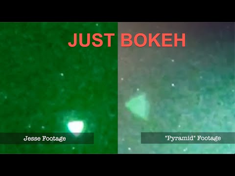 Youtube: "Pyramid UFO" - NEW FOOTAGE. It's Just Bokeh, not a Pyramid