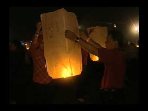 Youtube: Indonesian Sets Sky Lantern World Record