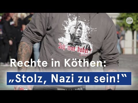 Youtube: “Stolz, Nazi zu sein!” – Rechtsextreme Kundgebung in Köthen