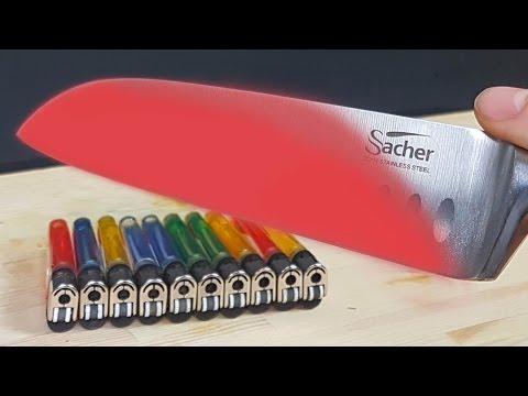 Youtube: EXPERIMENT Glowing 1000 degree KNIFE VS LIGHTER