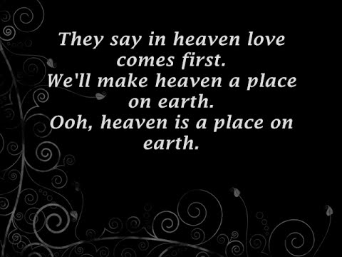 Youtube: Belinda Carlisle - Heaven Is a Place on Earth Lyrics