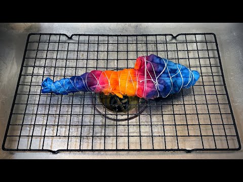 Youtube: Tie Dye Pattern #526 - Sapphire Lily Tie Dye Tapestry (Ice Dye)