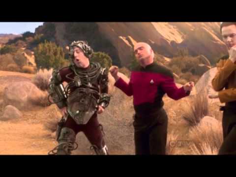 Youtube: The lads from The Big Bang Theory reenact Star Trek poses in full Star trek Uniform