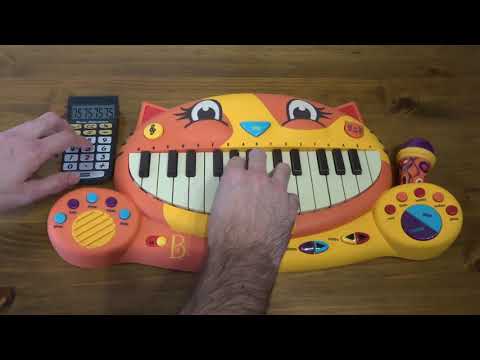 Youtube: PUMPED UP KICKS ON A CAT PIANO AND A DRUM CALCULATOR