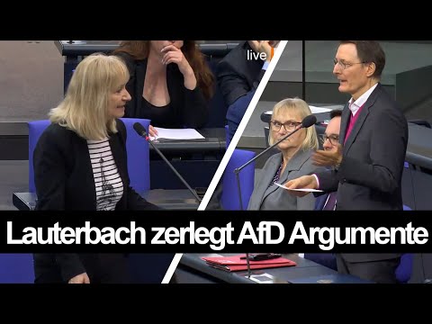 Youtube: Lauterbach bubatzt die Argumente der AfD einfach weg 🥦🥦🥦