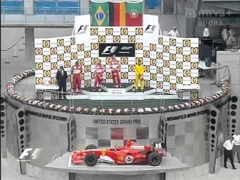 Youtube: Indianapolis 2005 F1 GP Podium