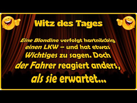 Youtube: Wenn eine Blondine dreimal ans Fenster klopft… 🚚👱♀️ - Witz des Tages