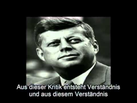 Youtube: Letzte Rede von John F.Kennedy bevor er ermordet wurde.