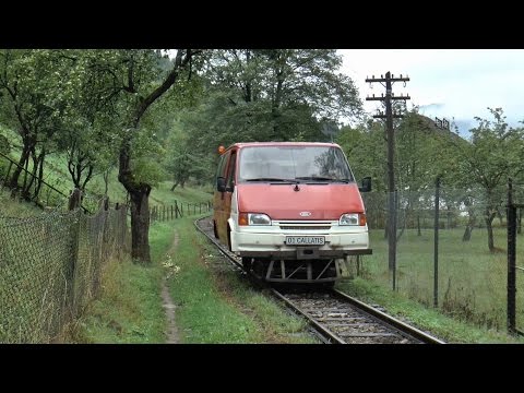 Youtube: minivan on rails, Vaser Valley Railway, Romania