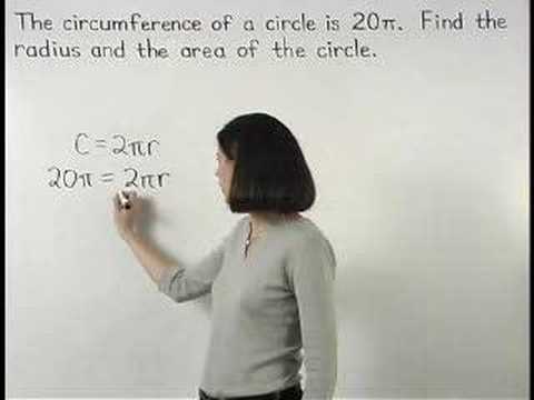 Youtube: Area and Circumference of a Circle - MathHelp.com