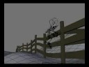 Youtube: Blender Alien run and climb over fence