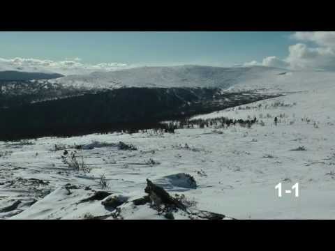 Youtube: Перевал Дятлова, март 2013, часть 2 - склон