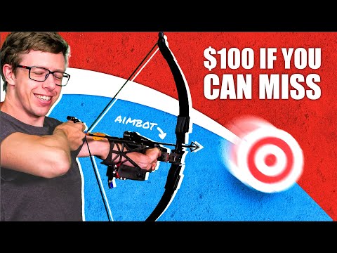 Youtube: Auto-aiming bow vs. FLYING targets
