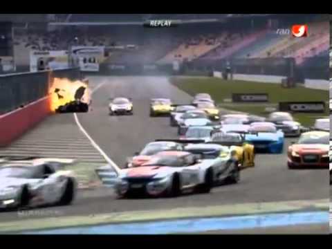 Youtube: ADAC GT Masters   Hockenheim 2013   Gerd Beisel BIG CRASH HORROR CRASH