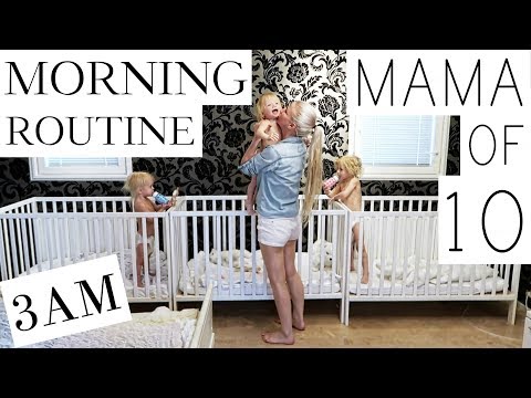 Youtube: MY MORNING ROUTINE with 10 CHILDREN - ( PART 1/3 )