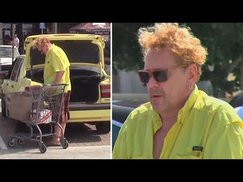 Youtube: Sex Pistols Legend Johnny Rotten Shows His Mellow-Yellow Side In Malibu