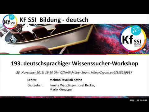 Youtube: 2019 11 28 PM Public Teachings in German - Öffentliche Schulungen in Deutsch