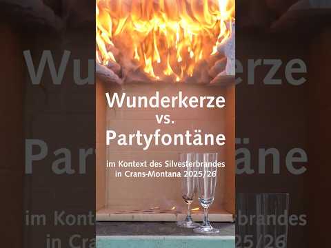 Youtube: Wunderkerze ist nicht gleich «Wunderkerze» – im Kontext von Crans-Montana