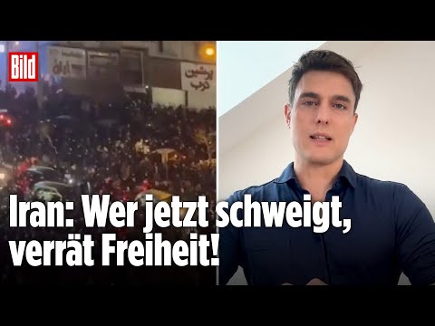Youtube: IRAN-PROTESTE: Schreien für Gaza, Schweigen zum Iran | Kommentar von Constantin Schreiber