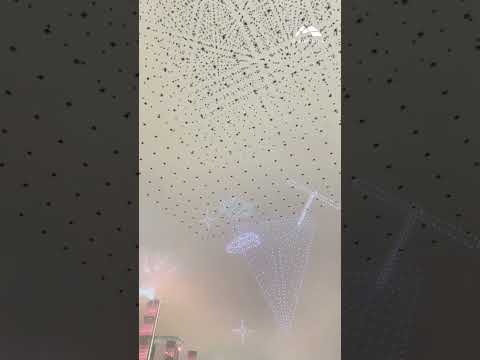 Youtube: DAMODA drones synchronized their performance, descending in perfect formation and returning to nest