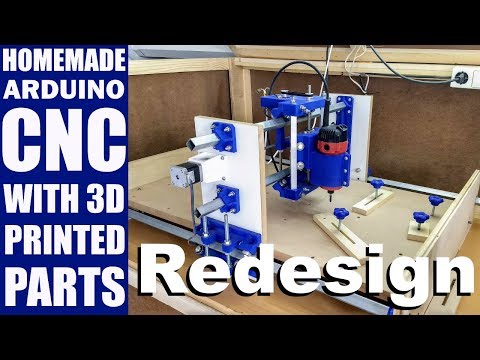 Youtube: Homemade CNC with 3D Printed Parts - Redesign