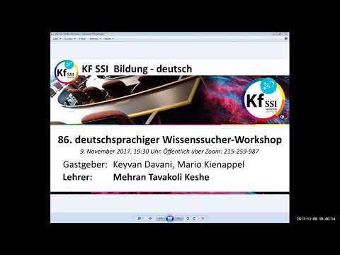Youtube: 2017 11 09 PM Public Teachings in German - Öffentliche Schulungen in Deutsch