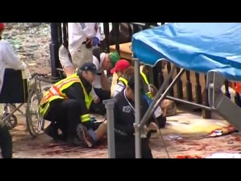 Youtube: Boston Marathon Explosions: Several Injuries Reported After Bombings Near Race's Finish Line