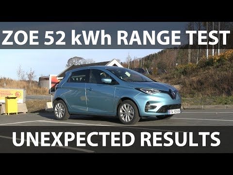 Youtube: Renault Zoe 52 kWh range test