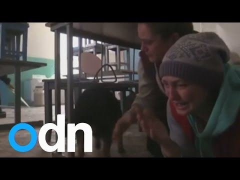 Youtube: Ukrainian soup kitchen hit by rockets in dramatic new footage
