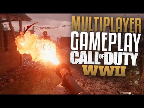 Youtube: Call of Duty: WW2 Multiplayer Gameplay (CoD WWII Flamethrower, War Mode, M1 Garand, & Sniping)