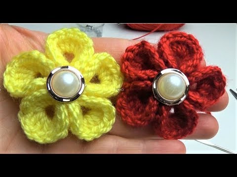 Youtube: TIĞ İŞİ ÇİÇEK YAPIMI - HOW TO CROCHET FLOWER VERY EASY TUTORIAL