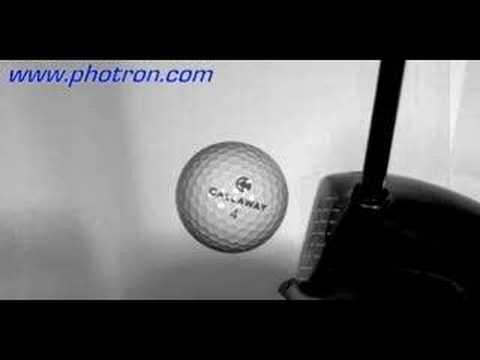 Youtube: Hi-speed video of a golf ball compressed by driver
