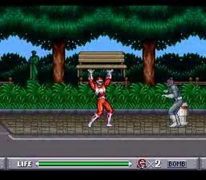 Youtube: Mighty Morphin' Power Rangers SNES AREA 1