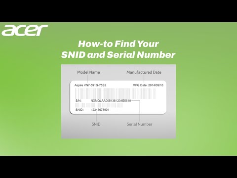 Youtube: How to Find Your SNID and Serial Number