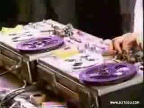 Youtube: Mr Tape scratching reel to reel Tape Decks in 1991