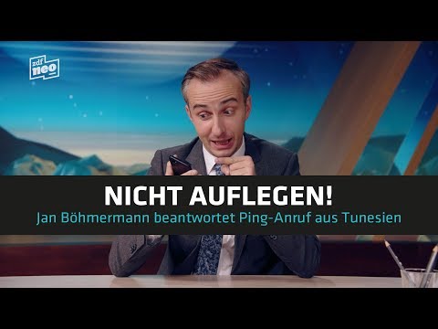 Youtube: Nicht auflegen! Jan Böhmermann beantwortet Ping-Anruf aus Tunesien | NEO MAGAZIN ROYALE - ZDFneo