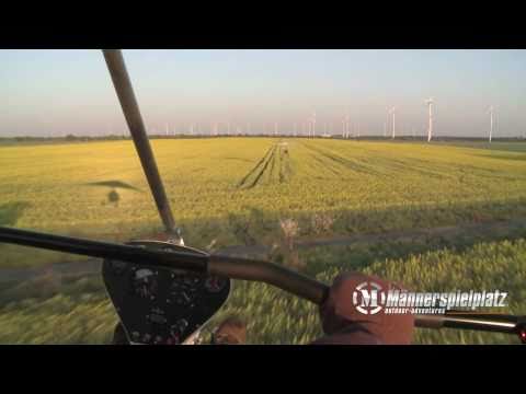 Youtube: Selbst mit dem Ultraleichtflieger Trike fliegen und in die Fazination Fliegen eintauchen.