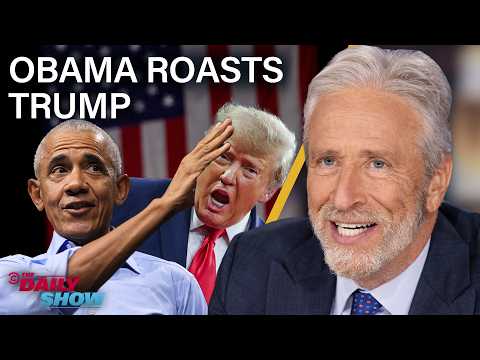 Youtube: Trump Gets Roasted by Obama & Transfixed by Nicki Minaj's Ass | The Daily Show
