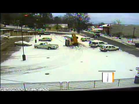 Youtube: Snow Plow Falls in Sinkhole