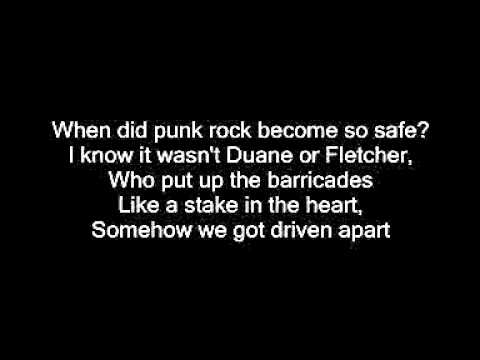 Youtube: NoFx - The Seperation of Church and Skate - Lyrics