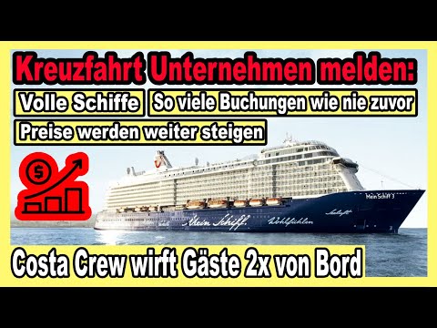 Youtube: ALLE wollen auf Kreuzfahrt: Volle Schiffe trotz steigender Preise 🔴 Costa, Carnival, Cunard, P&O