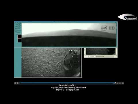 Youtube: UFOs in the first pictures from Mars, NASA Curiosity rover - August 6, 2012.